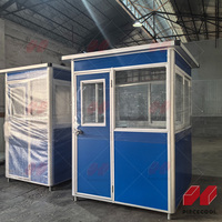 Oferta de Fábrica: Caseta de Guardia Portátil Moderna Piececool para Parque, 100% Impermeable, Contenedor de Acero Prefabricado, Ecológico
