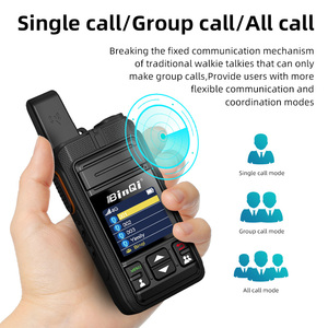 Binqi BQ-520EU Chất lượng cao xách tay 4 gam PoC đài phát thanh GPS thực PTT Sim Thẻ 5000km Walkie Talkie Microphone IP toàn cầu thông tin liên lạc - Product Image 2