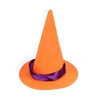 YISUGAR Halloween Décoration Accessoires Mini Non-tissé Noir Sorcière Chapeaux Chapeau pour Elf Poupées Décoration