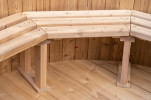 Fmaily Utiliser des bains à remous de massage en bois avec couvercle - Product Image 6