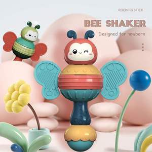 <span class=keywords><strong>Hochet</strong></span> musical éducatif pour bébé en forme d'abeille, en plastique écologique, <span class=keywords><strong>lumineux</strong></span> et sonore, pour le développement, à agiter à la main - Product Image 2