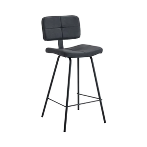 Modern <strong>Leather</strong> Upholstered Restaurant Chair <strong>Barstool</strong> for Dining Hotel Home Bar or Apartment Use - Product Image 1