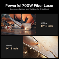Xlaserlab X1 Pro 700W Laser Fibre 3-en-1 Soudure, Découpe, Nettoyage, Coupe Métal 3mm, Nouveau, Portable, de Bureau, Haute Productivité