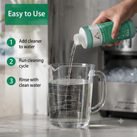 Nettoyant et détartrant polyvalent et écologique pour machine à glace, solution de nettoyage professionnelle, liquide à base d'acide citrique organique, 120 ml