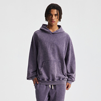 Sweat à capuche en coton lavé vintage 430G pour homme, en molleton bouclette épais, coupe oversize, style streetwear, fournisseur de vêtements vierges