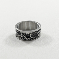 Herren Edelstahl ringe anpassen Edelstahl Silber matt Finish personal isierten Ring