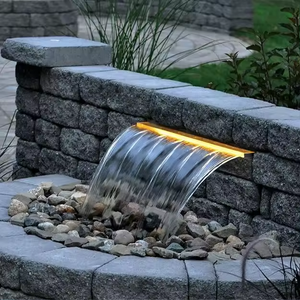 Fontaine de <span class=keywords><strong>piscine</strong></span> extérieure en acier inoxydable ASTROLPOOL SS600-25L avec lumières LED AC12V - Product Image 6