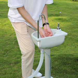Lavabo portátil de mano para exteriores, lavamanos móvil, Simple, de <span class=keywords><strong>ocio</strong></span>, picnic, taller, con tanque de agua - Product Image 4