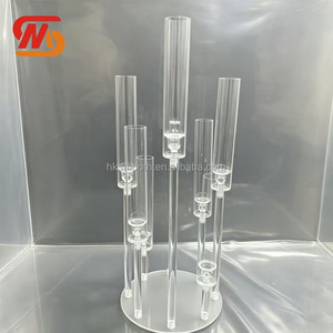 SMOOTH Wedding Table Decoration Clear Acrylic 8 Arms Candle Holder for Centerpieces - Product Image 4