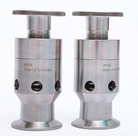 Vanne de sécurité mini sanitaire en acier inoxydable SS304 SS316L 1/4\" DN25-DN100 à bride Tri-Clamp, à sertir, à souder, manuelle, pour eau sous pression