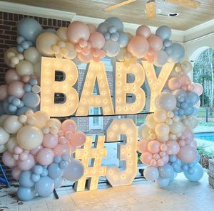 Gender Reveal Party <b>Decorations</b> Latex Pink Blue <b>Balloon</b> Garland Kits Wall Birthday Party Supplies Baby Shower Arch Kit - Product Image 3