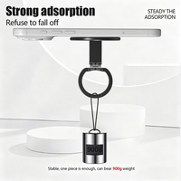 FGX Nouveaux styles pour support de téléphone, fixation magnétique 3000G, plaque métallique confortable en silicone souple pour M-Tap Tok Ring 17/16/15/14/13/12