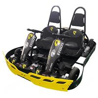 Go-Kart Eléctrico de Doble Asiento para Familias, Kart de Carreras