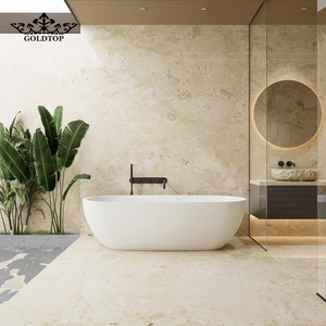 Losas de Mármol Beige Goldtop Alma para Pisos, Revestimientos de Paredes, Encimeras, Escaleras - Piedra Natural para Interiores de Hoteles y Villas - Product Image 1