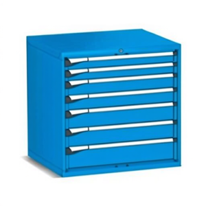 Fami Master Key Comfort <b>Drawer</b> Cabinet 7 <b>Drawers</b> 867x726x850 Mm Capri Blue Ral5019 <b>Tool</b> Storage - Product Image 2