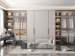 Tủ thiết kế hiện đại cho phòng ngủ kiểu mở, tủ để lưu trữ, tủ cloakroom - Product Image 6