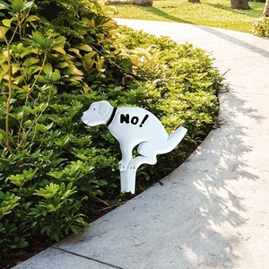 City Farmhouse Antiques No Dumping Dog Poop Yard <strong>Sign</strong> to <strong>Keep</strong> Dogs <strong>off</strong> <strong>Grass</strong> and Garden - Product Image 5