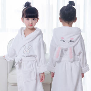 <span class=keywords><strong>Peignoir</strong></span> 100% coton avec logo brodé, robe avec capuche <span class=keywords><strong>de</strong></span> dessin animé, <span class=keywords><strong>peignoir</strong></span> uni, peignoirs - Product Image 4