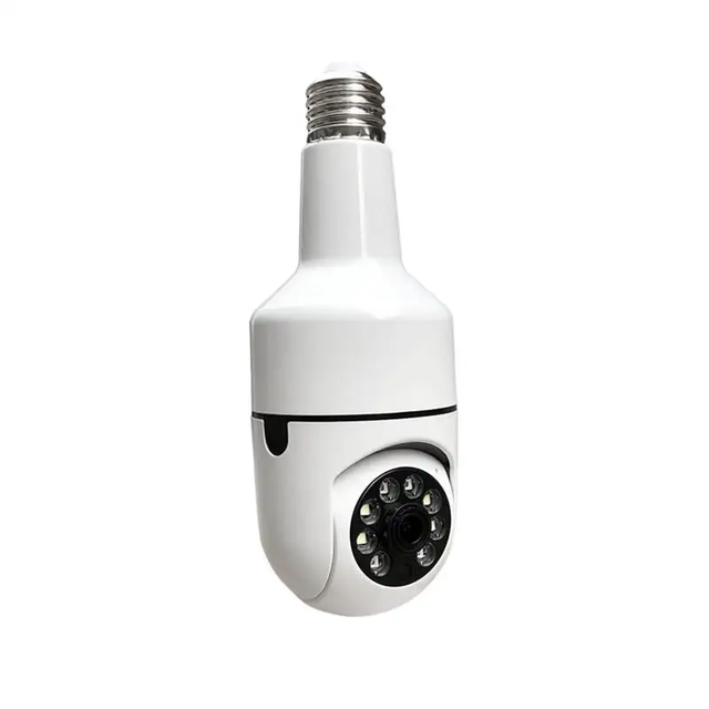 V380 Pro Wireless 355 Degree E27 Socket Bulb Camera CCTV Security  Network Monitoring 1080 HD WiFi Bulb Camera