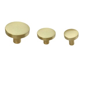 Cabinet <b>Knob</b> Brass Round <b>Copper</b> Handle American Style Durable Pull Head - Product Image 1