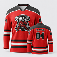 Maillot d'entraînement de hockey sur glace avec nom, numéro, motif et couleur personnalisés pour les équipes de clubs d'adultes et de jeunes, vente en gros et commandes d'équipes