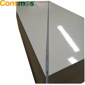 Linyi consmos fábrica gran oferta 18mm color blanco cálido Álamo núcleo HPL hoja de madera contrachapada