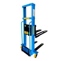 Gerbeur électrique automatique autoporteur 1 tonne à haute performance avec option batterie au lithium pour le commerce de détail