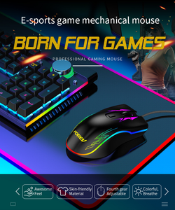 <span class=keywords><strong>Souris</strong></span> de jeu filaire rétroéclairée RGB, 6400 DPI, <span class=keywords><strong>souris</strong></span> mécanique ergonomique réglable pour <span class=keywords><strong>PC</strong></span> Gamer, ordinateur FV509 - Product Image 3