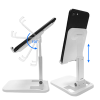 Support de bureau universel réglable pour téléphone portable Support de table pliable pour téléphone portable