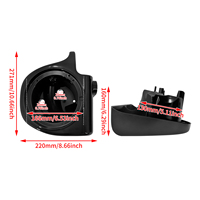 Boîtiers d'enceintes de moto 6,5 pouces, ventilés, noirs, pour Harley Touring Road King Street Glide Electra Glide 1993-2013