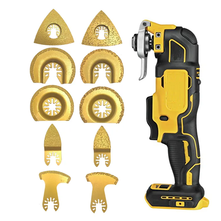 Oscillating Tool Diamond Oscillating Blades for Polishing Cement Grit Grinding and Grout Removal and Ceramic Tile - Multi Tool