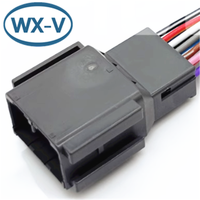 1813288-1 harness tipe JAE JAE konektor tahan air otomotif 34 Pin papan PCB Terminal kawat Harness Plug MX23A