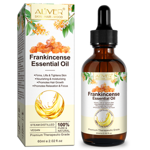 ALIVER 60ml Reines Natürliches Weihrauch-Ätherisches Öl Private Label Pflegendes Feuchtigkeitsspendendes Weihrauchöl für Körper- und Hautpflege - Product Image 2