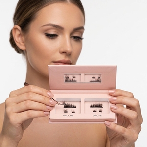 Pestañas magnéticas con imanes completos, pestañas magnéticas de marca privada, pestañas largas y gruesas con aplicador. - Product Image 2