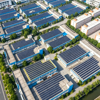 Système de montage de panneaux solaires lestés sur toiture sans perçage, kit de support photovoltaïque modulaire, disposition est-ouest pour système d'énergie solaire sur toiture