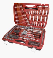 TM-S216     216 pièces 1/4\" 3/8\" 1/2\" Tailles assorties Jeu d'outils à cliquet manuel Jeu d'outils de mécanicien Jeu de douilles pour l'entretien des voitures