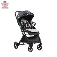 Poussette compacte en lin pour jumeaux - Poussette de voyage pliable avec roues à 360°, cadre en alliage d'aluminium, capacité de charge de 20 kg