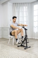 BNcompany Home Fitness Trainer Device Moniteur LCD Cycle Réglable Pédale Exercice Résistance Mécanique Vélo Trainer Bras Jambe