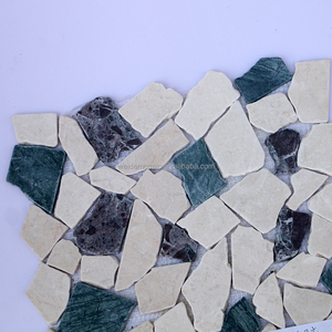 Azulejo de piscina de mosaico de guijarros de mármol Natural mixto para jardín al aire libre Azulejos de suelo de guijarros mixtos para jardines y piscinas - Product Image 2
