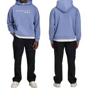Casual <b>Men's</b> <b>Tracksuit</b> Breathable and Comfortable Oversize <b>Men's</b> Track Suit Hooded Set 100% Cotton <b>Tracksuits</b> for Jogging - Product Image 2