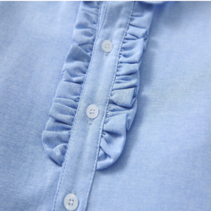 Uniformes Escolares para Niños y Niñas de Alta Calidad con Diseño Personalizado de Fuyi, <span class=keywords><strong>Tops</strong></span> 100% Algodón Antibolitas para Graduación - Product Image 5