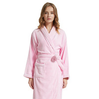 Femmes De Luxe En Microfibre Satin Garniture Spa Peignoir Peignoir En Satin
