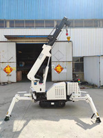 Machines de levage uniques de corde métallique de grue d'araignée en acier de 1.2t-16t de la Chine pour la voie de grue de panneau de cloison sèche