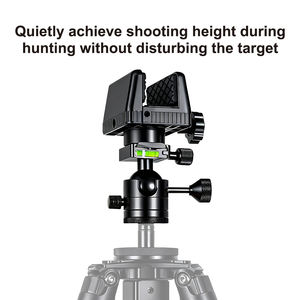 OEM CNC 알루미늄 360 도 볼 헤드 슈팅 안장 휴식 클램프 사냥 슈팅 스틱 모노 포드 삼각대 - Product Image 5