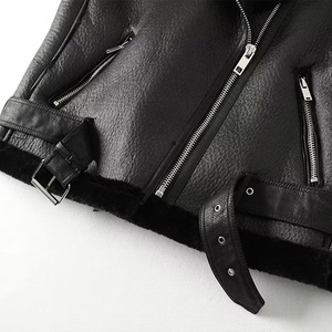 SHENZHU mujeres 2022 invierno nueva moda Chic una <span class=keywords><strong>piel</strong></span> <span class=keywords><strong>chaleco</strong></span> Vintage sin mangas cremallera <span class=keywords><strong>Mujer</strong></span> prendas <span class=keywords><strong>de</strong></span> vestir exteriores Chic Veste - Product Image 4