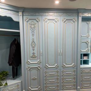 法式全定制全实木衣柜，欧式奶油色风格，镀金，适合别墅整间卧室。 - Product Image 5