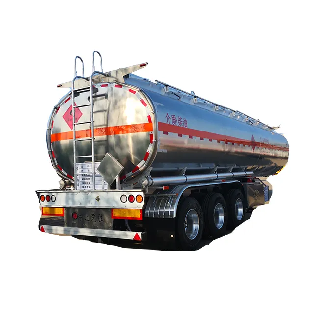 Semirremolque de tanque de combustible diésel de 40 m3, remolque cisterna de transporte de líquidos ampliamente utilizado en el mundo