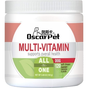 Oscar Factory Multivitamins Health Care Pet Supplements Custom Formula Natural Vitamins Supplements Pet Soft Chews for Dogs - Product Image 1