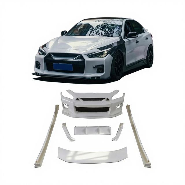 High Quality LB Style Wide-Body Kit for Infiniti Q50 Front Bumper Side Skirts Rear Diffuser Rear Wing Performance Kit
