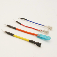 Kabel Harness Jumper Konektor Bullet Jantan Betina Berinsulasi Transparan dengan Terminal Spade U Khusus untuk Mesin & Penerangan